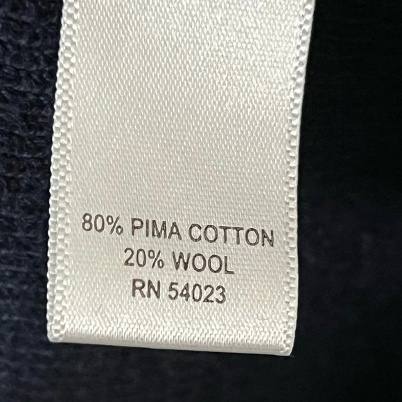 Banana Republic Sweater Men's XL NavyBlue Mock Neck 1/4 Zip Pullover Lon… - Picture 7 of 7